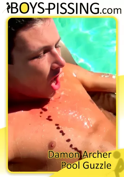 Damon Archer Pool Guzzle #Boys Pissing